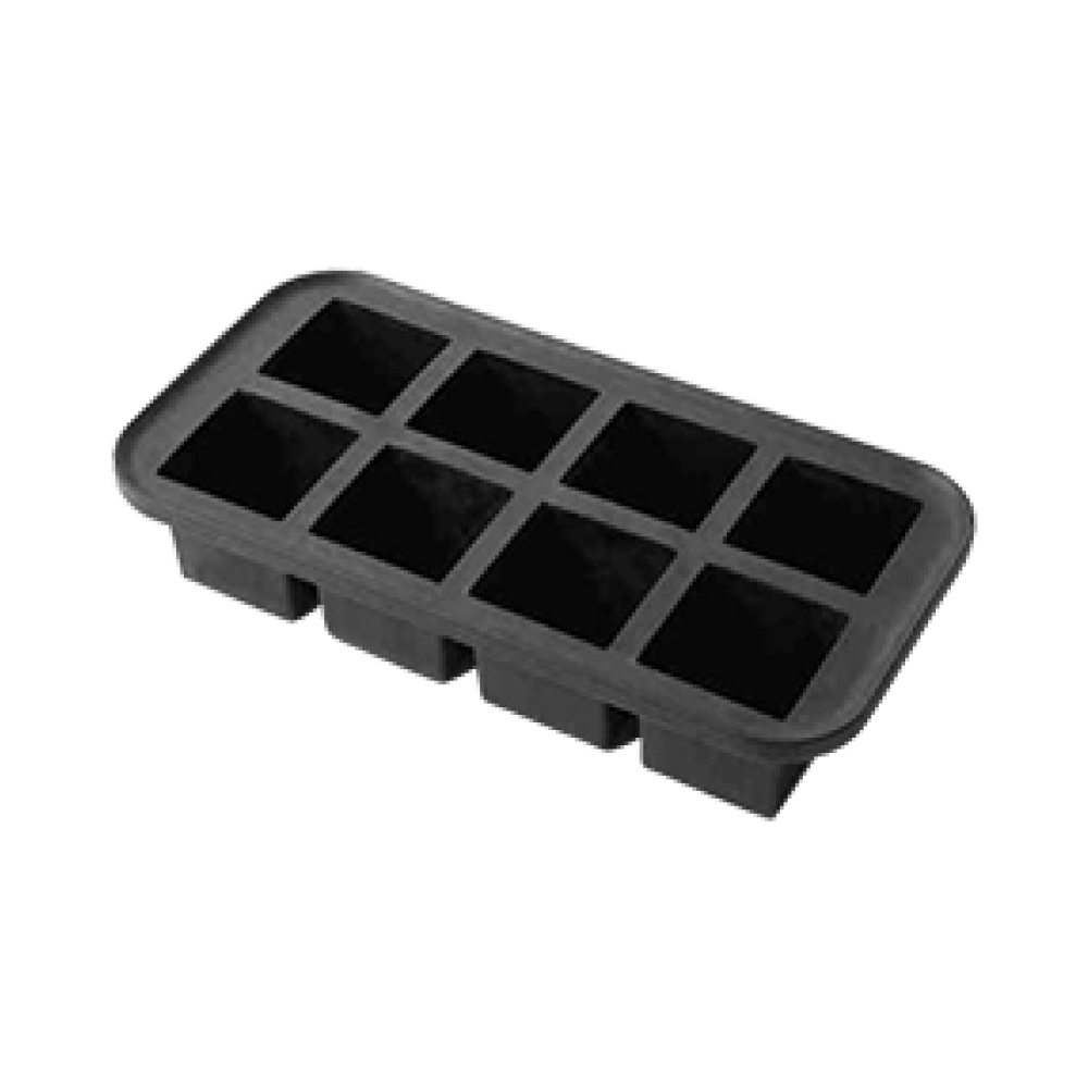 American Metalcraft SMSC8 Black Silicone 8 Square Cube Ice Mold