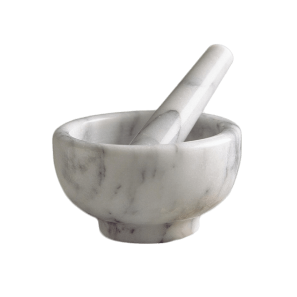 Winco MPS-42W Mortar and Pestle Set, Marble