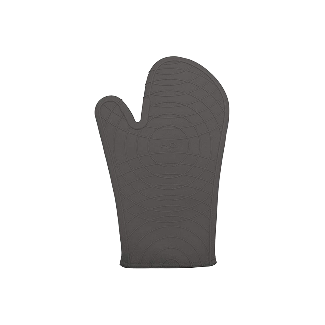 24 Black Quilted Canvas Oven Mitts, 450 Degree Heat Resistance