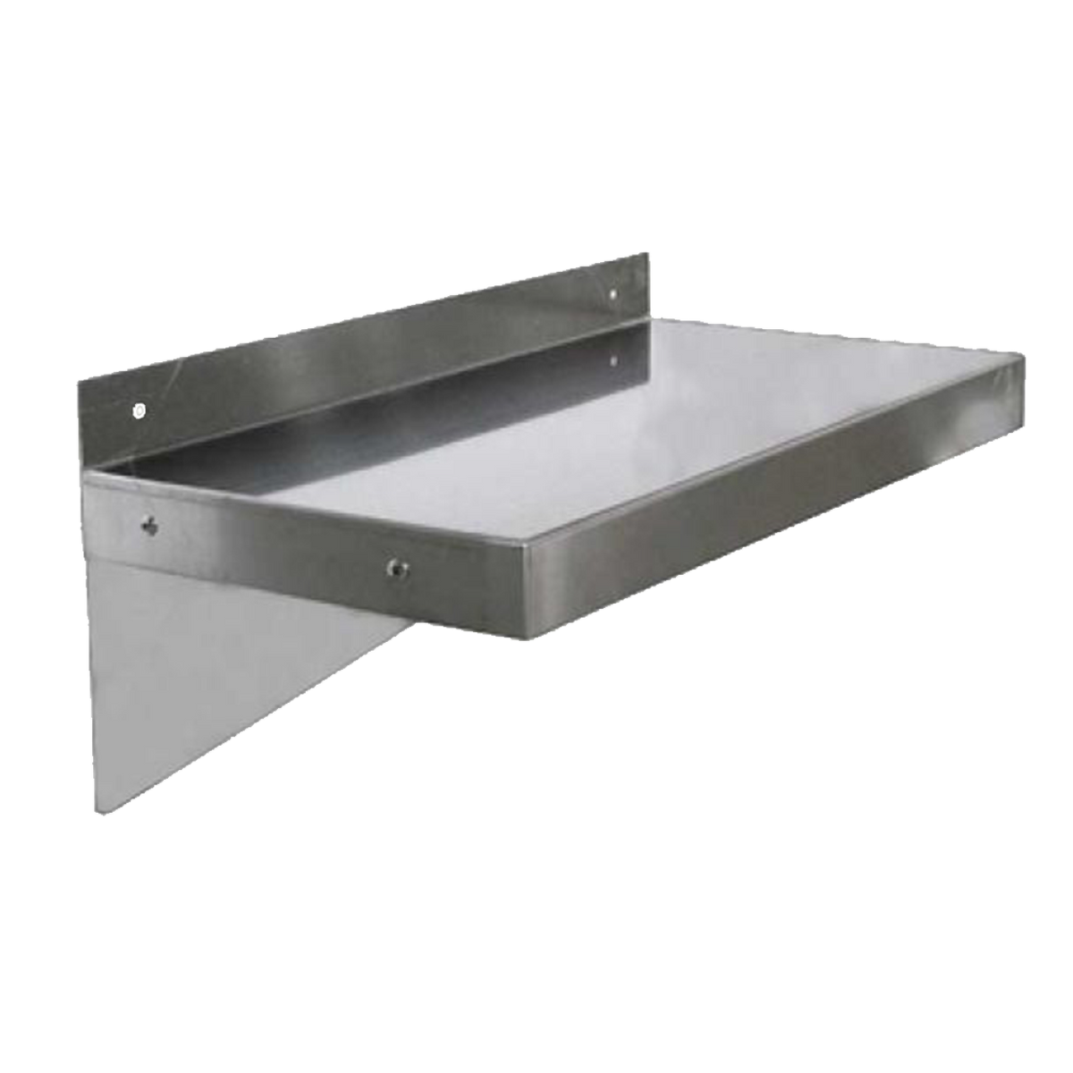 Regency 16 Gauge Stainless Steel 12 x 72 Heavy Duty Solid Wall Shelf