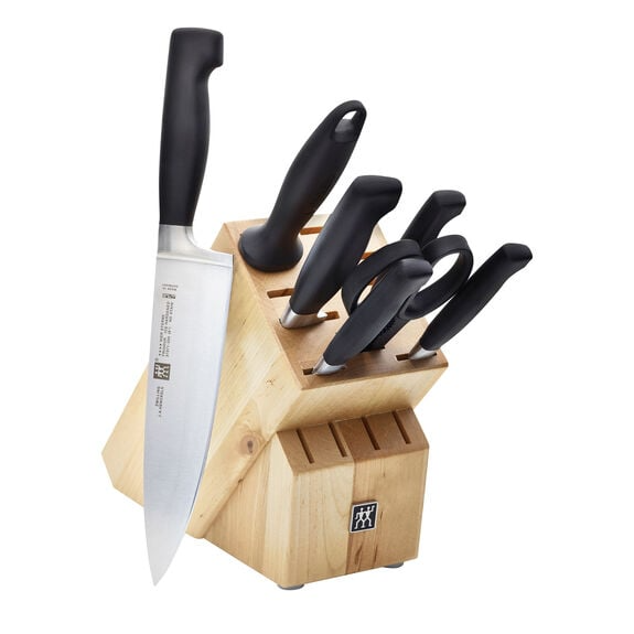 Zwilling 8-Piece Four Star Knife Block Set With Poultry Shears - 35746-801