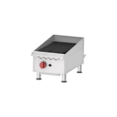 Nella 15" Countertop Radiant Gas 2-Burner Charbroiler - 40,000 BTU - CBR15