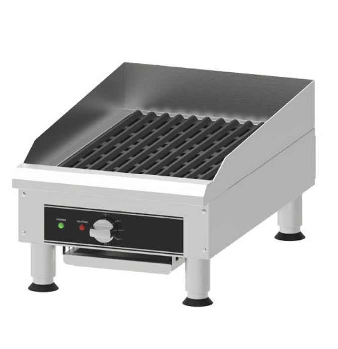 Nella 14" Countertop Electric Charbroiler / Griddle 120V / 1 Ph / 1.8 kW - 46885