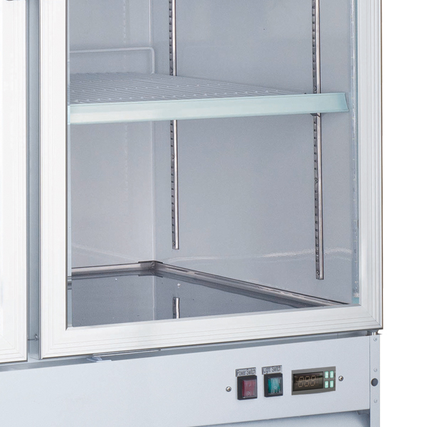 Nella 53" 2-Door Swing Glass Merchandising Freezer - 45 Cu. Ft. - 50075