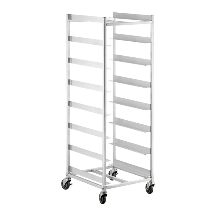 Nella 8-Tier Aluminum Glass Rack Cart with 8" Spacing - 522AGRC8KD