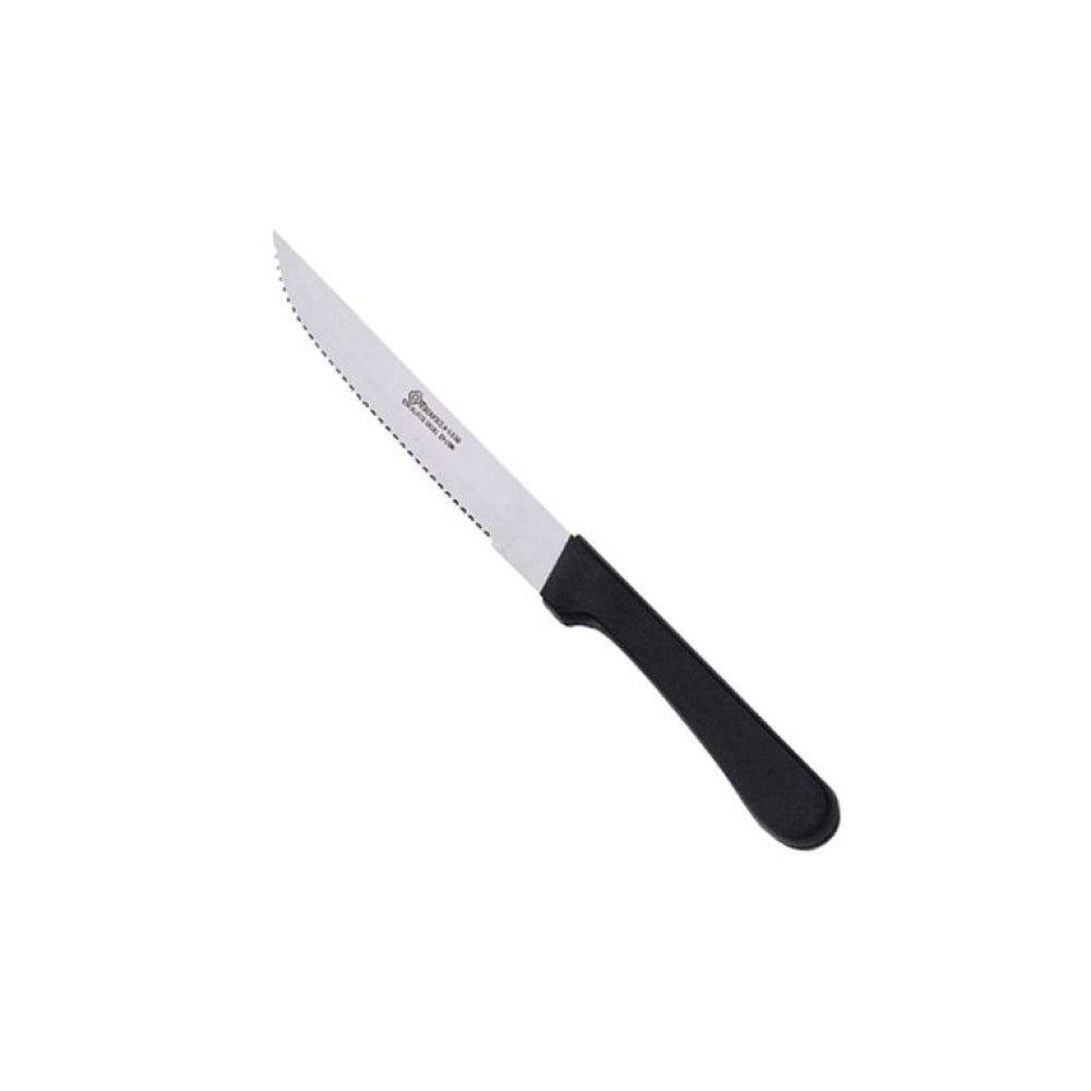 Browne 574330 9 Pointed Tip Steak Knife, Stainless Steel, Black Plastic  Handle