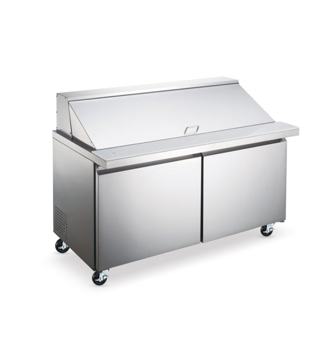 Nella 61" Aurora 2-Door Mega Refrigerated Prep Table