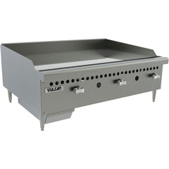 Vulcan VCRG36-M Restaurant Series 36" Natural Gas Griddle With Manual Control - 75,000 BTU