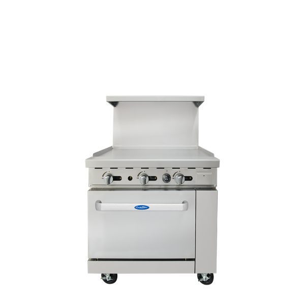 Atosa AGR-36G 36" Natural Gas Range With Manual Griddle Top - 102,000 BTU