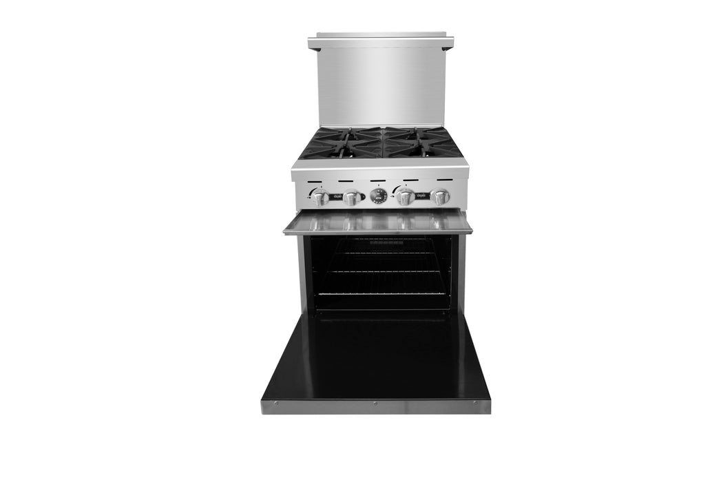 Atosa AGR-4B 24" Gas 4-Burner Range - 155,000 BTU