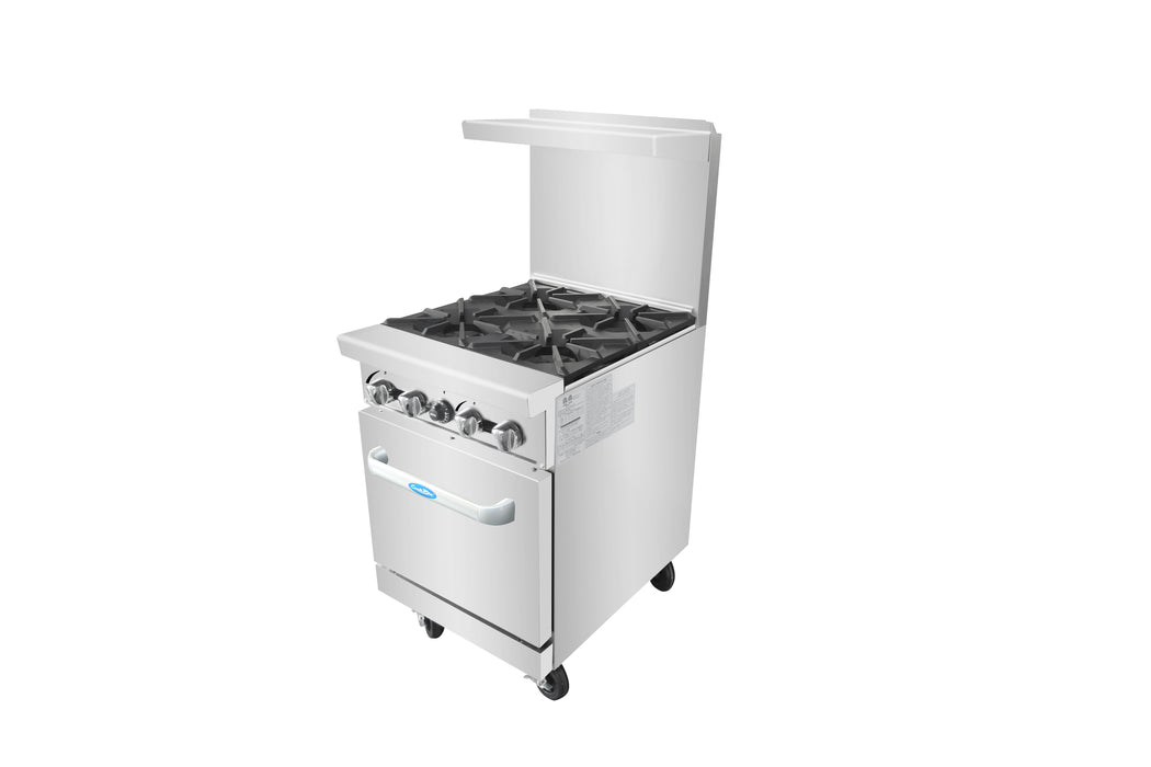 Atosa AGR-4B 24" Gas 4-Burner Range - 155,000 BTU