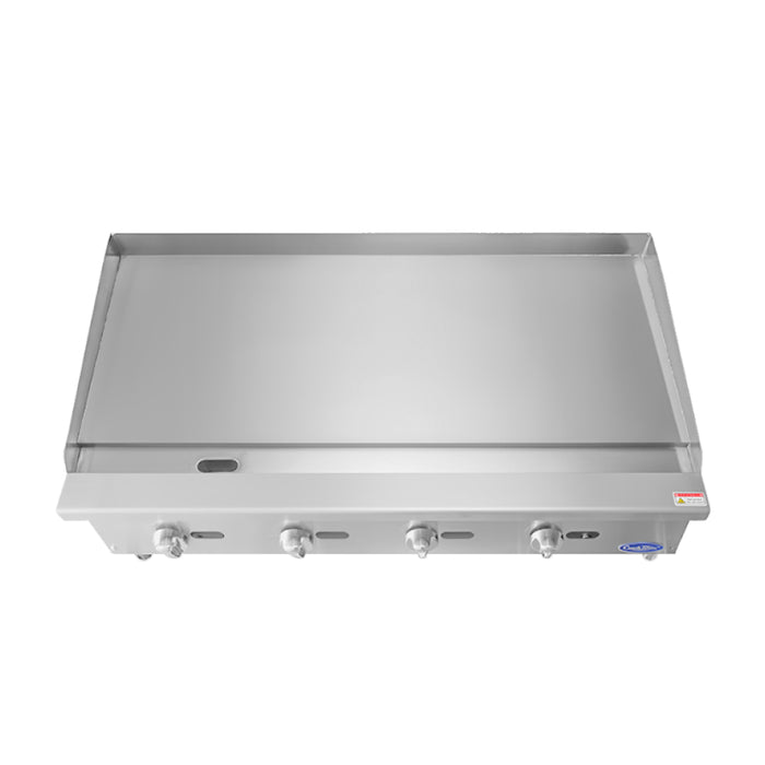 Atosa ATMG-48 48" Heavy-Duty Gas Griddle With Manual Control - 120,000 BTU