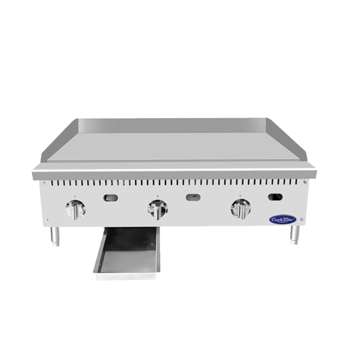 Atosa ATTG-36 36" Heavy-Duty Gas Griddle With Thermostatic Control - 75,000 BTU