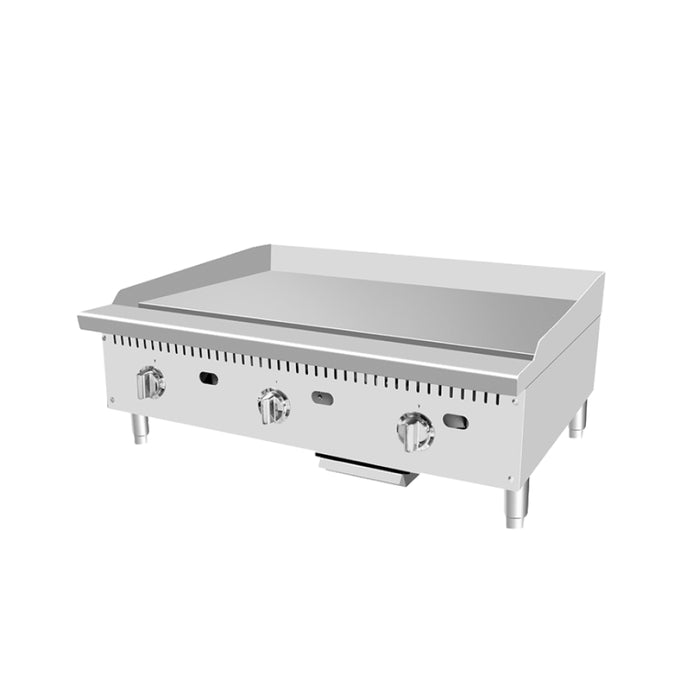 Atosa ATTG-36 36" Heavy-Duty Gas Griddle With Thermostatic Control - 75,000 BTU