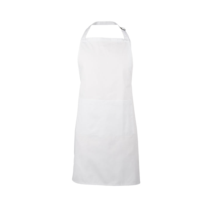 Spirito BG21001 34" x 29" White Bib Apron