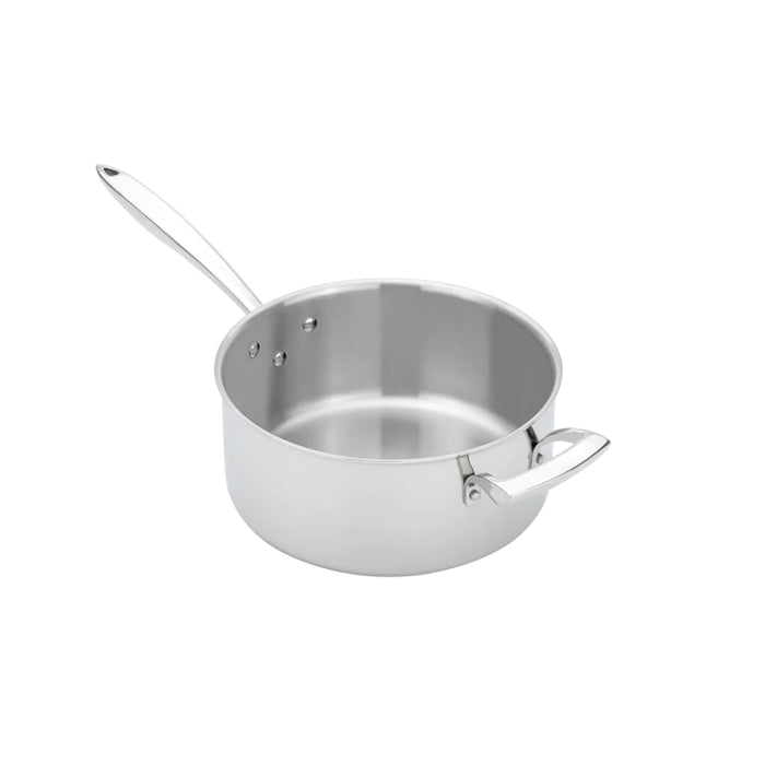 Browne 5 Qt. Thermalloy Tri-Ply Sauce Pan with Helper Handle - 5724205