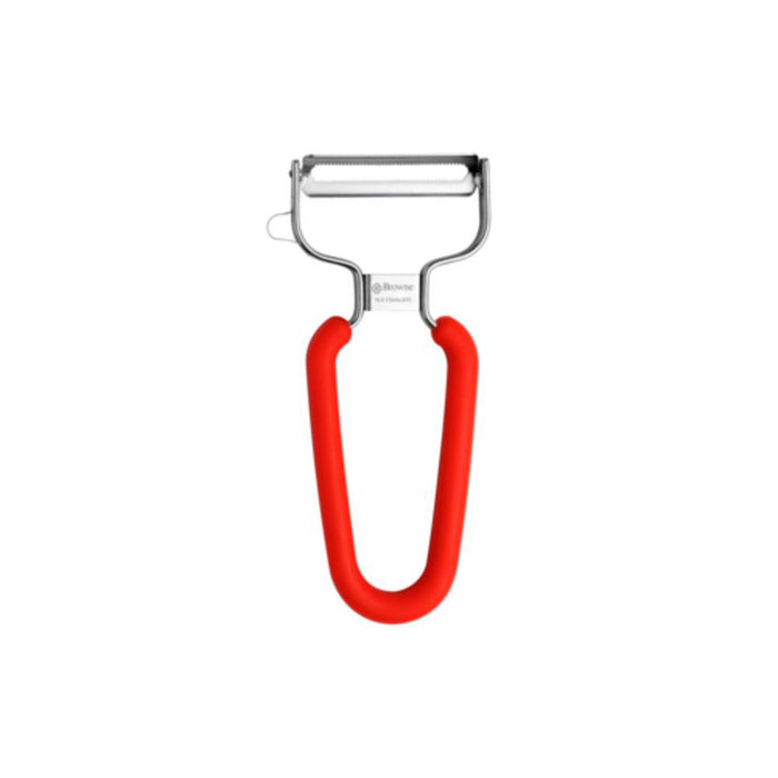 Browne 2.20" Dual Serrated Blade Y Peeler - Red - 575431