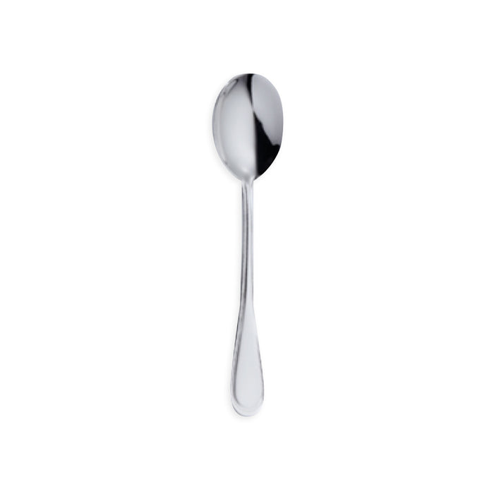 Corby Hall 7" Valencia Chrome Plated Bouillon Spoon - 12/Case - C7603