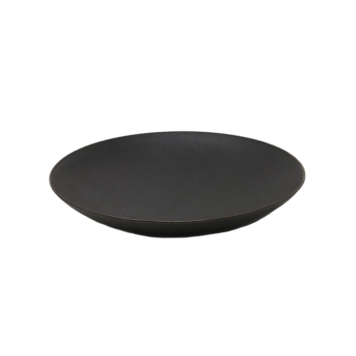 Nella 9.8" Matte Black Porcelain Soup Plate - 24/Case - CP10210 BK