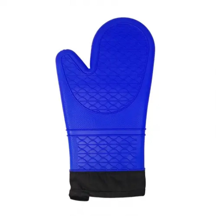 Cool Touch 13" Dark Blue Silicone Oven Mitt - CT-K-13DB