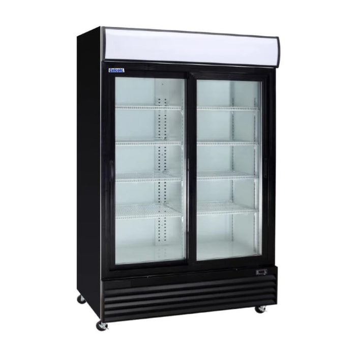 Celcold CUR44SG 52" Sliding Glass 2-Door Merchandising Cooler - 44.2 cu. ft.