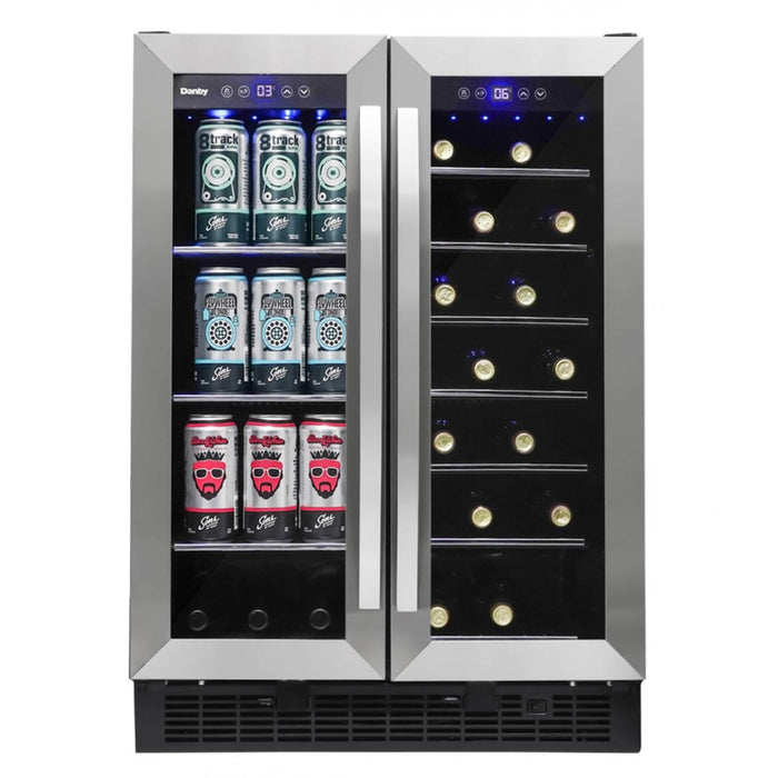 Danby DBC052A1BSS 24" Stainless Steel Built-In Beverage Center - 5.2 Cu. Ft.