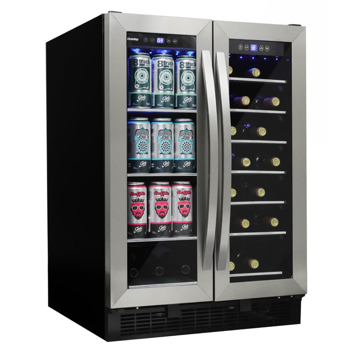 Danby DBC052A1BSS 24" Stainless Steel Built-In Beverage Center - 5.2 Cu. Ft.