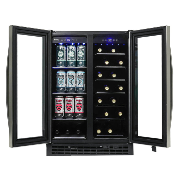 Danby DBC052A1BSS 24" Stainless Steel Built-In Beverage Center - 5.2 Cu. Ft.