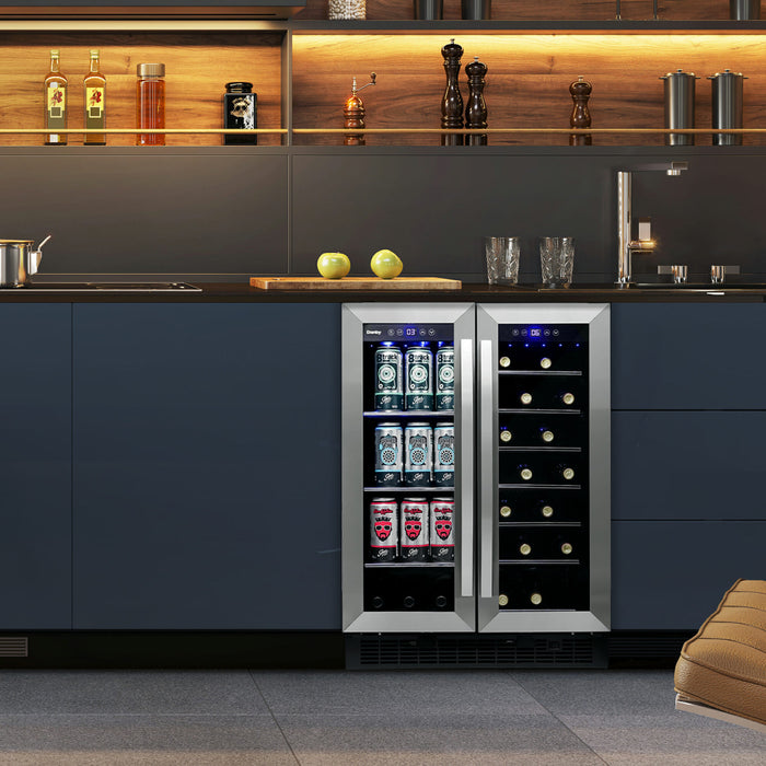 Danby DBC052A1BSS 24" Stainless Steel Built-In Beverage Center - 5.2 Cu. Ft.