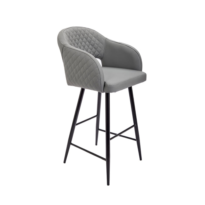 Nella Diamond Grey Bar Stool