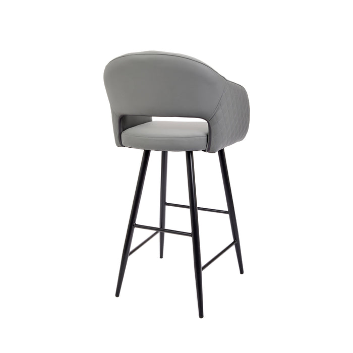 Nella Diamond Grey Bar Stool