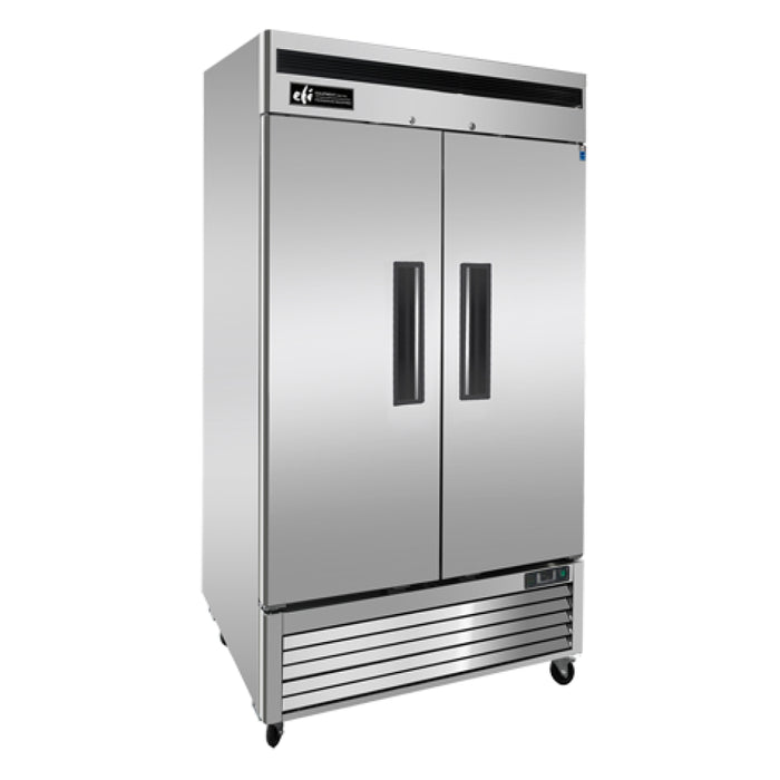EFI C2-39VC 39" Bottom Mount Solid 2-Door Stainless Steel Reach-In Refrigerator