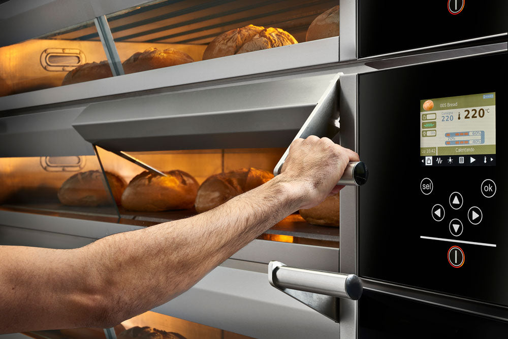 Salva NXM Modular 57.5" Electric 2-Deck Oven with Pizza Door - NXM-2004-P2-S530