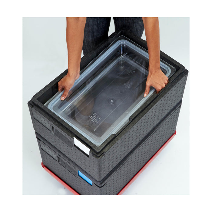 Cambro EPP160SW110 Cam GoBox Top Loading Insulated Food Pan Carrier - 16" x 23.5" x 10"