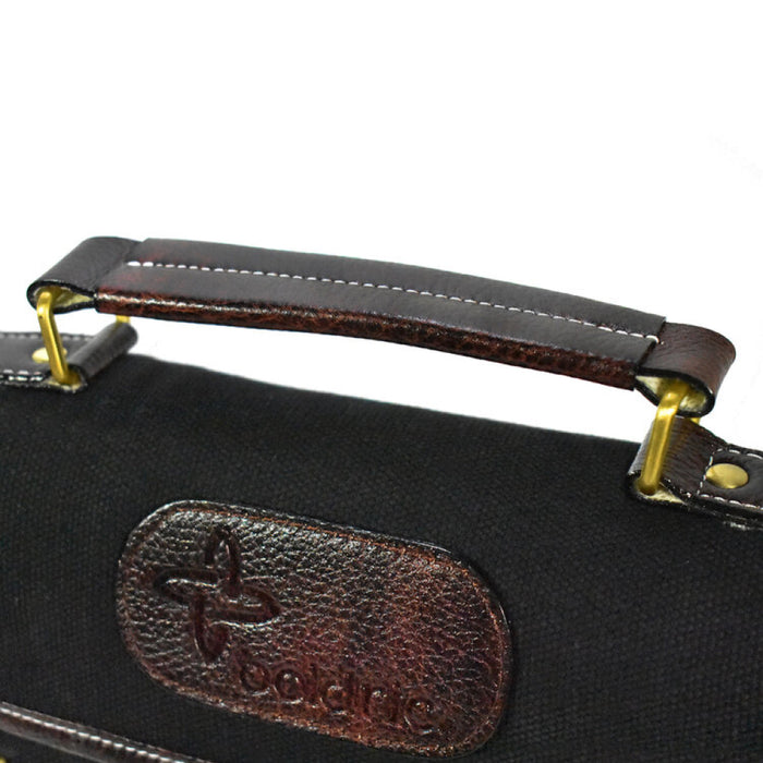 Boldric BOCKR111 9-Pocket Black Canvas Roll Knife Bag