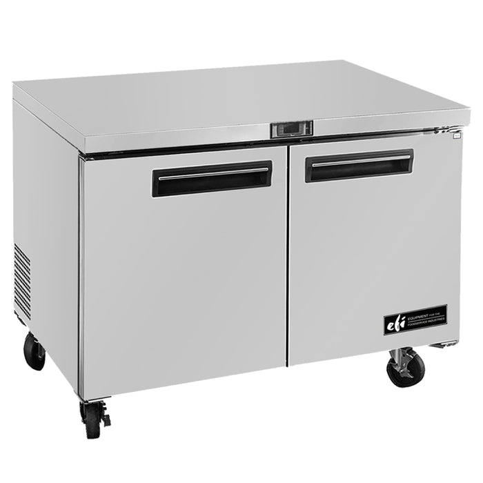 EFI FUDR2-36VC 36" 2-Door Stainless Steel Undercounter Refrigerator - 8.2 Cu. Ft.