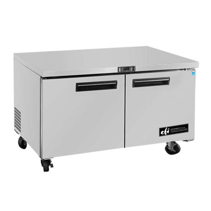 EFI FUDR2-60VC 60" 2-Door Stainless Steel Undercounter Freezer