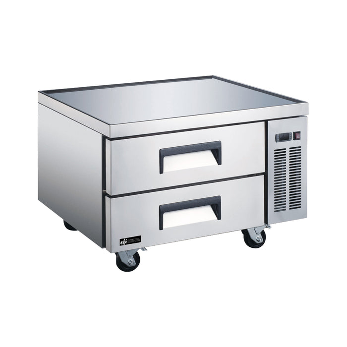 EFI CCB-36 36" 2-Drawer Refrigerated  Stainless Steel Chef Base