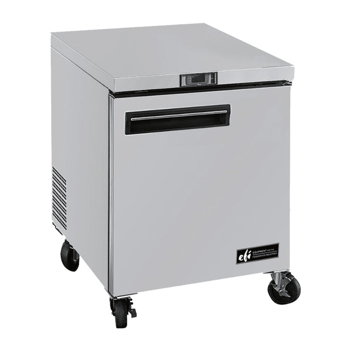 EFI FUDR1-27VC-L 27" 1-Door Stainless Steel Undercounter Freezer