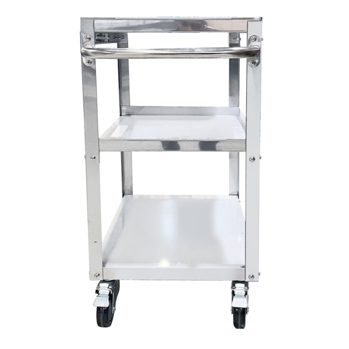 Nella 18" x 28" x 33" 3-Tier Stainless Steel Utility Cart - JC-CART-1828-KD