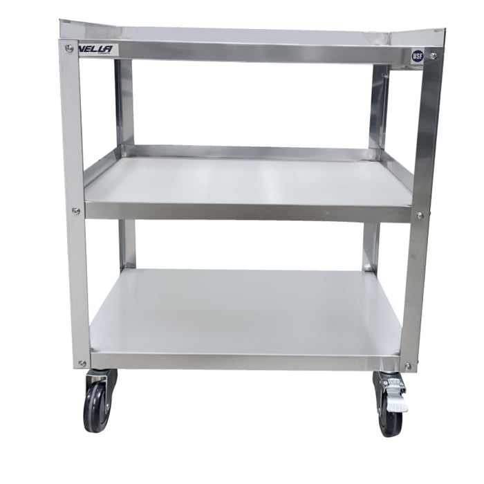 Nella 18" x 28" x 33" 3-Tier Stainless Steel Utility Cart - JC-CART-1828-KD