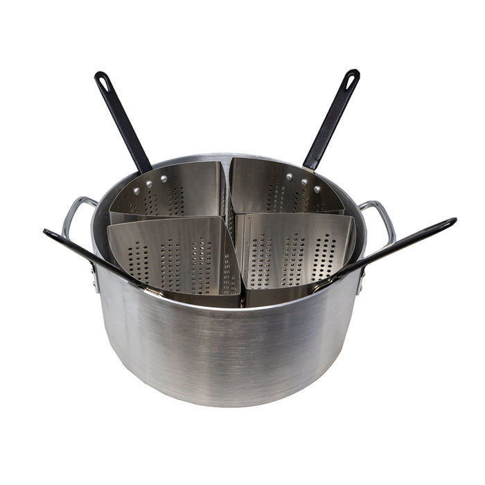 Nella Aluminum Pasta Cooker Set with 4 Stainless Steel Inserts - 40515