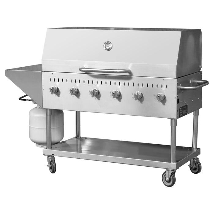 Nella 47.2" Liquid Propane Outdoor BBQ Grill with 6 Burners