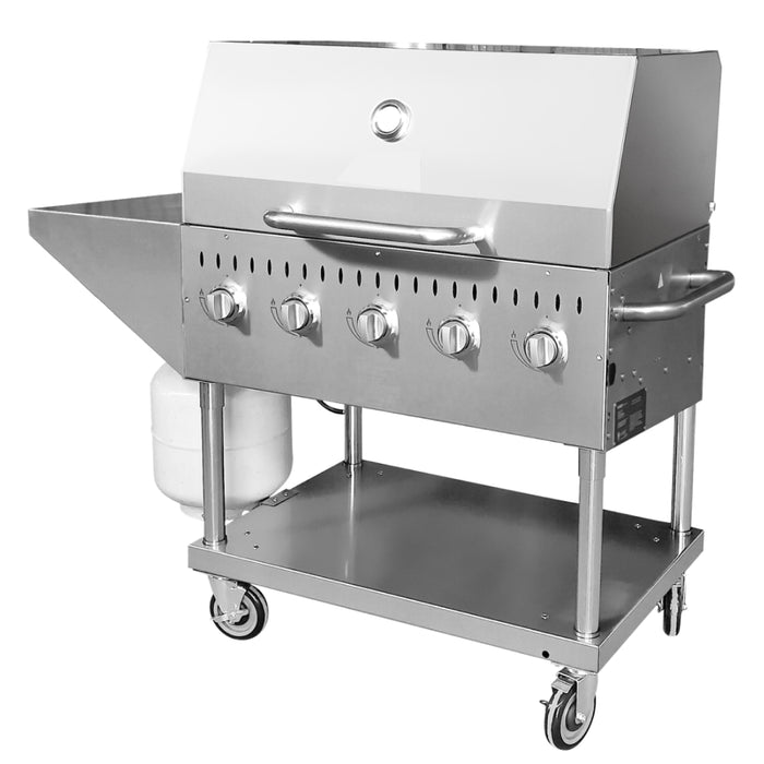 Nella 35.4" Liquid Propane Outdoor BBQ Grill with 5 Burners