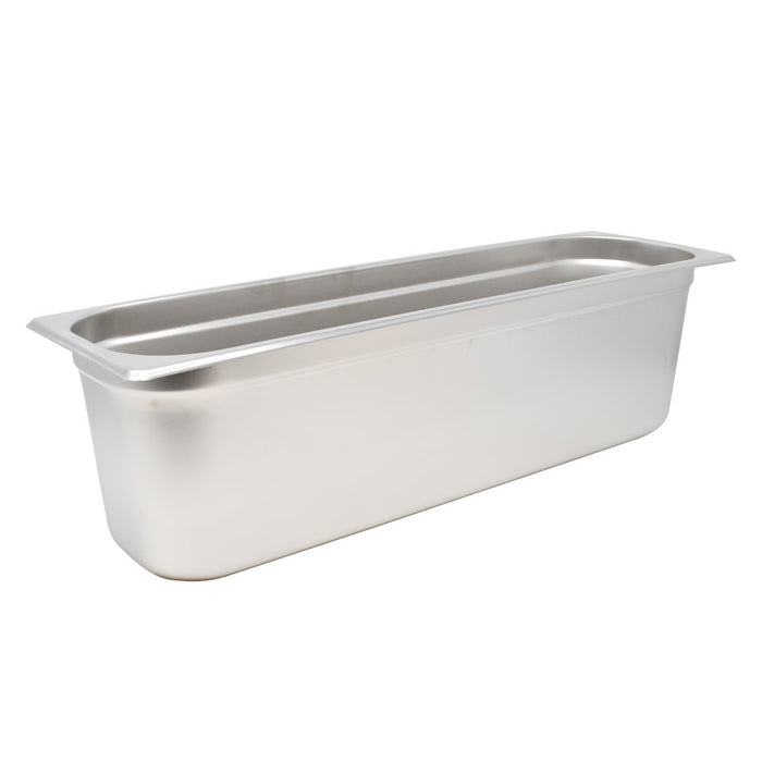 Nella 1/2 Size Long Anti-Jam Stainless Steel Steam Table Pan, 6" Deep - 80618