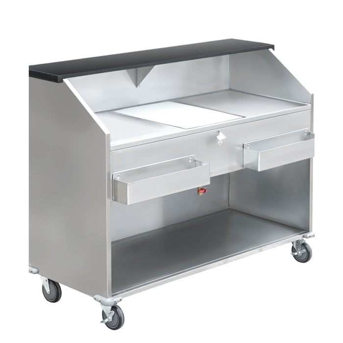 Nella 61" Portable Bar with Open Bottom & Ice Bin - 48066