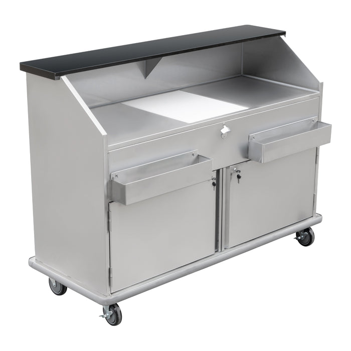 Nella 61" Portable Bar with 2 Hinge Doors, Locks & Ice Bin - 48067