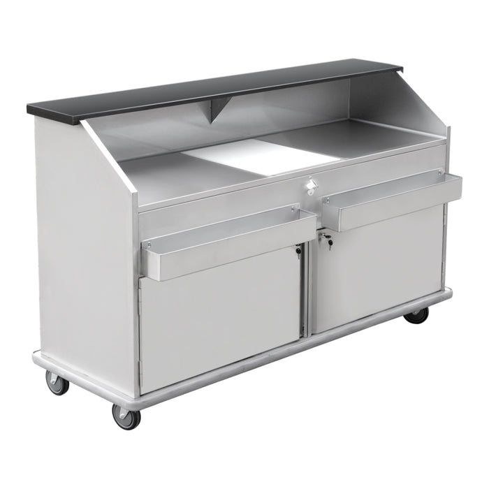 Nella 74" Portable Bar with 2 Hinge Doors, Locks & Ice Bin - 48069