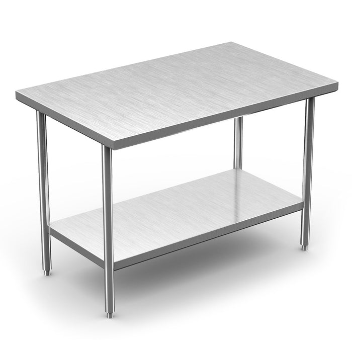 Winholt 30" x 48" All Welded Stainless Steel Knock-Down Table with Undershelf - DTS-3048-HKD