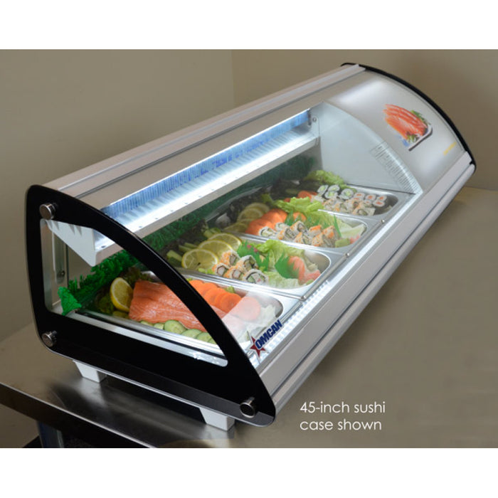 Nella 45” Sushi Showcase with Curved Glass - 1.48 cu. ft. - 43223